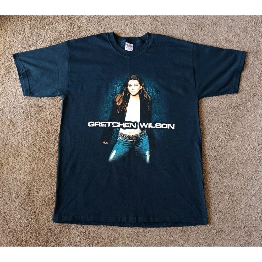 Vintage Gretchen Wilson Tour T-Shirt Men's Size Large Graphic Black Shirt
